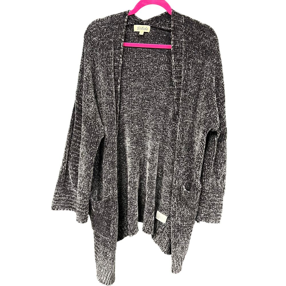 Listicle Boutique Chenille Flare Sleeve Open Front Cardigan Size Medium